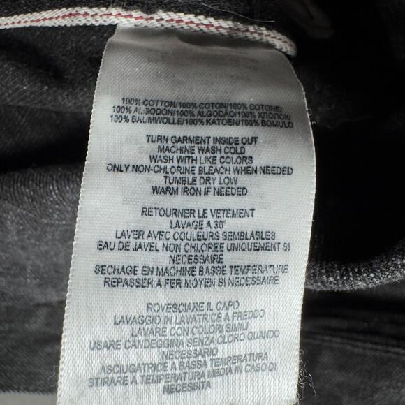 RRL Selvedge Jeans‎ Men's 28x30 Black Japanese Denim Straight Leg Faded USA - Picture 7 of 15